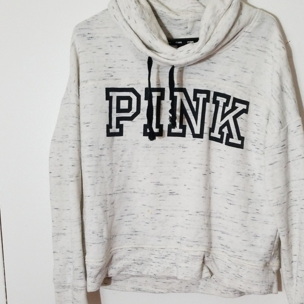 Vs Pink Cowl Neck Sweater